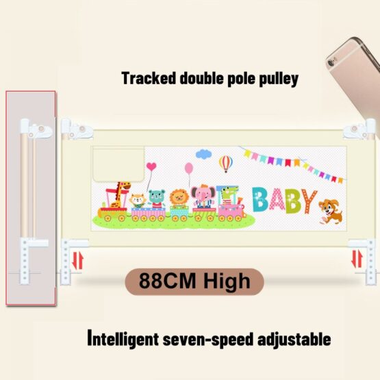 Stylish Baby Bed Crib with Safety Rails – Cozy & Durable