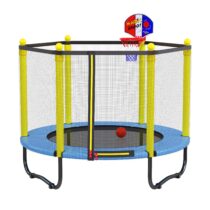 Kids Trampoline with Safety Net – Fun Outdoor Bouncer